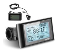 SW900 EBike Display, Electric Bike LCD Display Meter 24V 36V 48V E Bike Screen Control Panel Bicycle Speedometer with 5 Pin, Waterproof Plug, Fits Various Communication Protocols