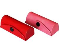SWACRAFT Set of 2 Leather Lipstick Case Holder - Bag Organizer Purse- Lipstick Holder Red & Pink Lipstick Case Holder with Mirror for Women Girls