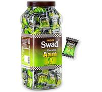 Swad Kaccha Aam Candy | Tangy Raw Mango with Authentic Indian Spices | 100% Vegan and Gluten Free | 150 Candies Jar