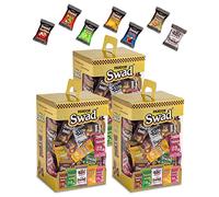 Swad Mixed Flavours Candy Gift Pack Combo - Pack of 3 Boxes (125 Candies Each, Total 375 Pieces) | Assorted Imli, Kaccha Aam, Pan, Cola, Orange & Coffee Toffees | Perfect for Gifting & Parties