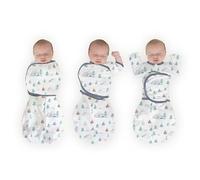 SwaddleDesigns 6-Way Omni Swaddle Sack Arms Up Swaddle for Newborn, More Options to Calm Moro Reflex, Improves Sleep, Easy Transition Baby Sleep Sack, 3 Month, 12-18 lbs, Watercolor Mountains & Trees