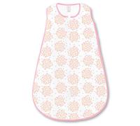 SwaddleDesigns Cotton Sleeping Sack with 2-Way Zipper, Pink Heavenly Floral Shimmer, Large