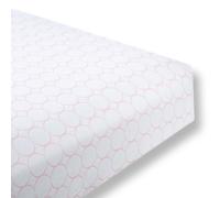 SwaddleDesigns Fitted Crib Sheet/Toddler Sheet, Baby Sleeps Better on Softest Cotton Flannel, Made in USA, Pastel Pink Mod Circles