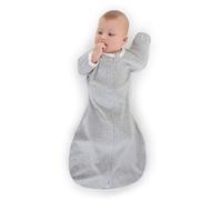 SwaddleDesigns Transitional Sack with Arms Up, Heathered Gray, Medium, 3-6mo, 14-21 lbs (Parents' Picks Award Winner), Medium, Medium 3-6 Month