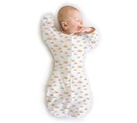 SwaddleDesigns Transitional Swaddle Sack, Baby Swaddles for Newborn with Arms Up Half-Length Sleeves & Mitten Cuffs, Sleep Sack Wearable Blanket, S (2.7-6.4 kg), 0-3 months, Watercolor Sunny Days