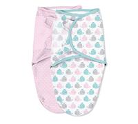 SwaddleMe Original Swaddle 2-pk - Pink Polka, Small (0-3 Months, 7-14 Lb, or up to 26-inches), Whales Pink/Stars, Pink Polka Whale