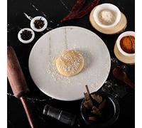 SWADESHI BLESSINGS Vintage HandCrafted Marble Chakla/Indian Roti Maker/Bread Maker/Marble Plate For Chapatti/Marbles Chopping Board/Pizza Makers/Dough Roller