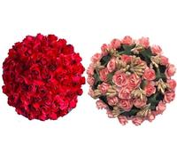 Swadeshi Desire Artificial flower Bun Juda Maker Flower Gajra For Women and Girls Multi Color (Pack-02)