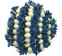 Swadeshi Desire Artificial Flower Juda/Gajra For Women/Girls,Pack -01,Color-Blue And White