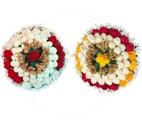 Swadeshi Desire Artificial Flower Juda/Mogra Work Juda|Gajra For Women/Girls,(Pack of-02,Color-Multi)