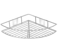 Swadeshi Desire™ Corner Shelf for Kitchen and Bathroom, Shelf Rack, Bathroom Shelf Wall Mounted, Chrome Finish/Stainless Steel Multipurpose Storage Organizer(Size: 23 x 23 x 5 cm)(Set of 1)