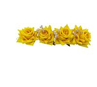 Swadeshi Desire Floral Gajra For Women Party Bridal Wedding Fabric/Artificial Rose Flower Bun Juda Pack-01