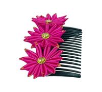 Swadeshi Desire Flower Pin For Women/GirlsHair Clips/Comb Pin Pack-01, Color-Rani Pink