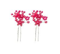 Swadeshi Desire Hair Juda Pins And Bun Decoration Accessories Pins Gajra for Women and Girls|Set Of 2 Pcs Flower Style