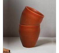 Swadeshi Desire™Kullad Coffee Tea, Chai Mug Matka/Curd Cups (Set of 2) / Earthen Clay / 200 ml