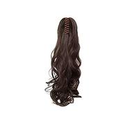 Swadeshi Desire Multi Step Cut Clutcher Wavy Ponytail Brown Hair Extension Wig for Women (Pack of 1)