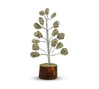 Swadeshi Desire™Natural Certified Golden Raw Cluster Pyrite Tree Pyrite Crystal Stone Tree for Money Showpiece Brand: