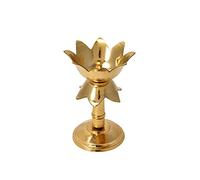 Swadeshi Desire™ Pure Brass Kamal Brass Table Diya Set/Golden/Height 5 inch