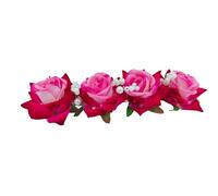 Swadeshi Desire Rani Pink Rose Flower Bridal Hair Gajra For Women Party Bridal Wedding/Artificial Flower Bun Juda Pack-02