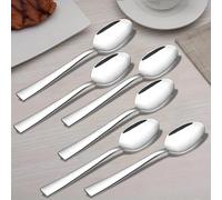 Swadeshi Desire™ Stainless Steel Spoons/Dinner Spoon/Silverware for Home & Kitchen/Mirror Polished/Set of 6 Silver Spoons