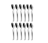Swadeshi Desire™ Stainless Steel Spoons/Dinner Spoon/Silverware for Home & Kitchen/Mirror Polished/Set of 12 Silver Spoons with (Zig Zag Design) 16 CM