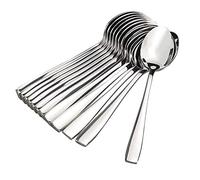 Swadeshi Desire™ Stainless Steel Spoons/Dinner Spoon/Silverware for Home & Kitchen/Mirror Polished/Set of 12 Silver Spoons