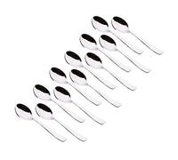 Swadeshi Desire™ Stainless Steel Tea Spoon Set for Tea, Coffee, Sugar & Spices, Small Spoons, Silver(Thickness: 1.8mm) (Length: 14.5 cm)12 Piece