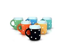Swadeshi Desire™ Unique Great Designed Colorful Classic Tea Cup Sets of Ceramic with Comfortable Strong Handle | Serve Hot Tea and Coffee with Joy and Happiness/Multicolour