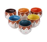 Swadeshi Desire™ Unique Great Designed Colorful Classic Tea Cup Sets of Ceramic with Comfortable Strong Handle | Serve Hot Tea and Coffee with Joy and Happiness/Multicolour