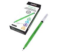 swäsh KOMFIGRIP Handwriting Fineliner Pen Black Pack of 12