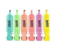 swäsh Pastel Highlighter Assorted Broad Chisel Pack of 48