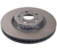 2x Brake disc Front Axle internally vented 81 92 7237 SWAG for TOYOTA AVENSIS
