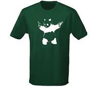 swagwear Banksy Panda Guns Graffiti Mens T-Shirt 10 Colours (S-3XL) Forest Green