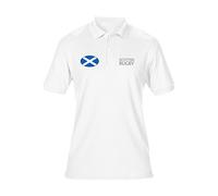 swagwear Embroidered Scottish Rugby Scotland Mens Polo T-Shirt 6 Colours (S-5XL) White, White