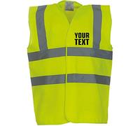 swagwear Your Text Personalised Unisex Hi Vis Vest 8 Colours