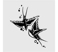 Swallow Plant Ink Waterproof Semi Permanent And Long-lasting 2-week Temporary Tattoo Sticker, Small Pattern Collarbone