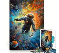 Swallowed By The Universe Jigsaw Puzzles for Adults 1000 Piece Memory Boost Cozy Time Pattern Assembly Santa Wish List (50x75cm)