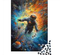 Swallowed By The Universe Wooden Jigsaw Puzzles 1000 Pieces Jigsaw Creative Rectangular Large Family Puzzle Game Artwork for Adults Teens 1000pcs (75x50cm)
