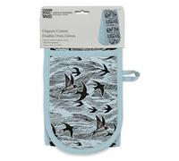 Swallows and Sea by Angela Harding Organic Cotton Double Oven Gloves