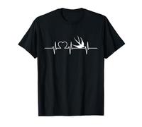 Swallows Cool Heartbeat Design with a Swallow T-Shirt
