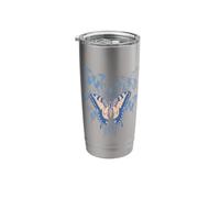 Swallowtail Butterfly Heart Stainless Steel Insulated Tumbler