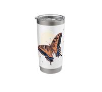 Swallowtail Butterfly Moon Vintage Stainless Steel Insulated Tumbler