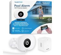 Swamcam Pool Alarm Kids Safety Camera|ASTM F2208|with Repeater|No Keypad | Smart Wi-Fi Camera System for In-ground & Above-ground Pools. Real-time AI alerts & Live View
