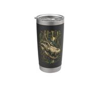 Swamp Alligator Crocodile Stainless Steel Insulated Tumbler