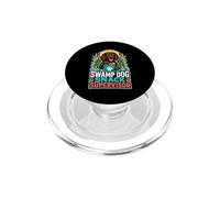 Swamp Dog Snack Supervisor Cartoon PopSockets PopGrip for MagSafe