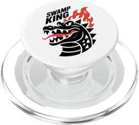 Swamp King Alligator - Funny Crocodile Lover PopSockets PopGrip for MagSafe