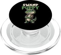 Swamp Puppy Alligator Reptile Gator Lover Funny PopSockets PopGrip for MagSafe