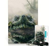 Swamp Turtle Mystique Teenagers Puzzles 1000 Piece Jigsaws Boost Recall Relax Time Accurate Edge Amazing Present (38x52cm)