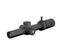 Swampfox Arrowhead Tube Riflescope, Wider Field of View consistent Reticle Size Night Vision compatible1-10X24 SFP Green IR BDC 30mm