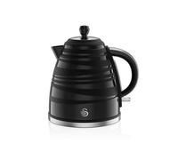 Swan Symphony Kitchen Set, 1.7L Fast Boil Kettle & 2 Slice Toaster, Black, SK31050BN / ST31050BN